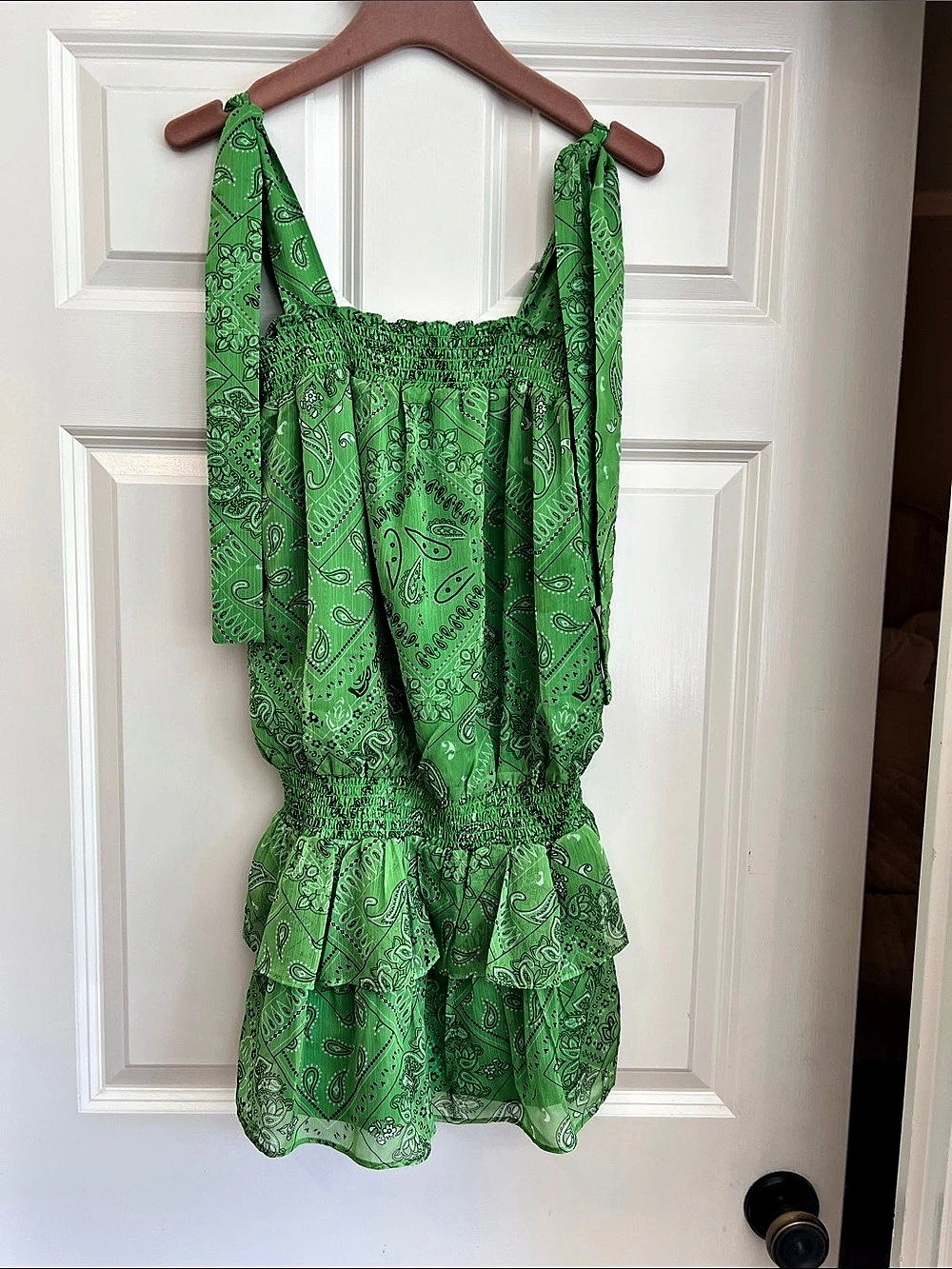 Amanda Uprichard Avani Mini Dress Green Small